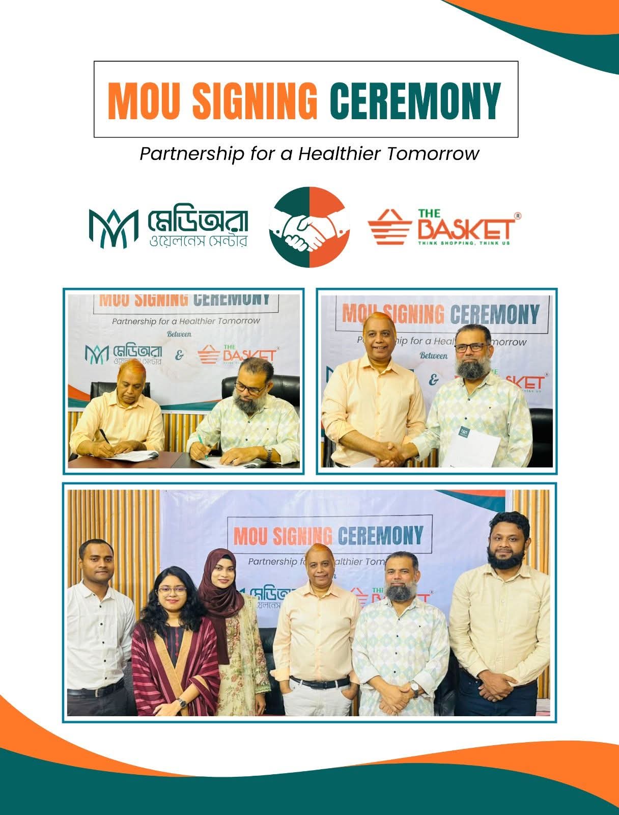 MediAura Wellness Centre Signs MOU with The Basket