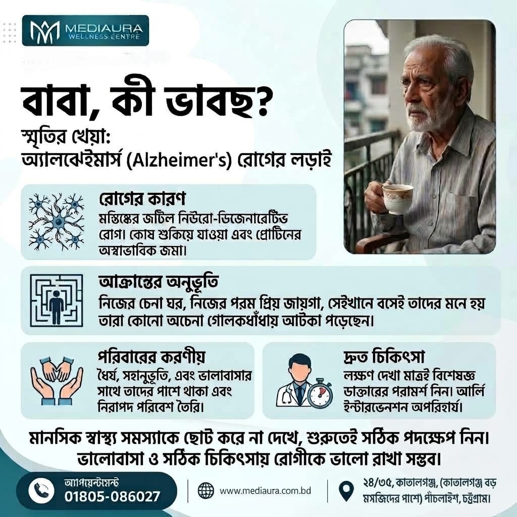যখন পরিচিত মুখও হয়ে যায় অচেনা- Alzheimers Awareness